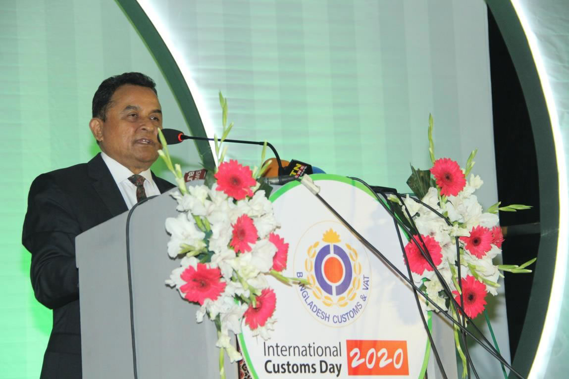 Honourable Finance Minister delivering his speech in the seminar as chief guest